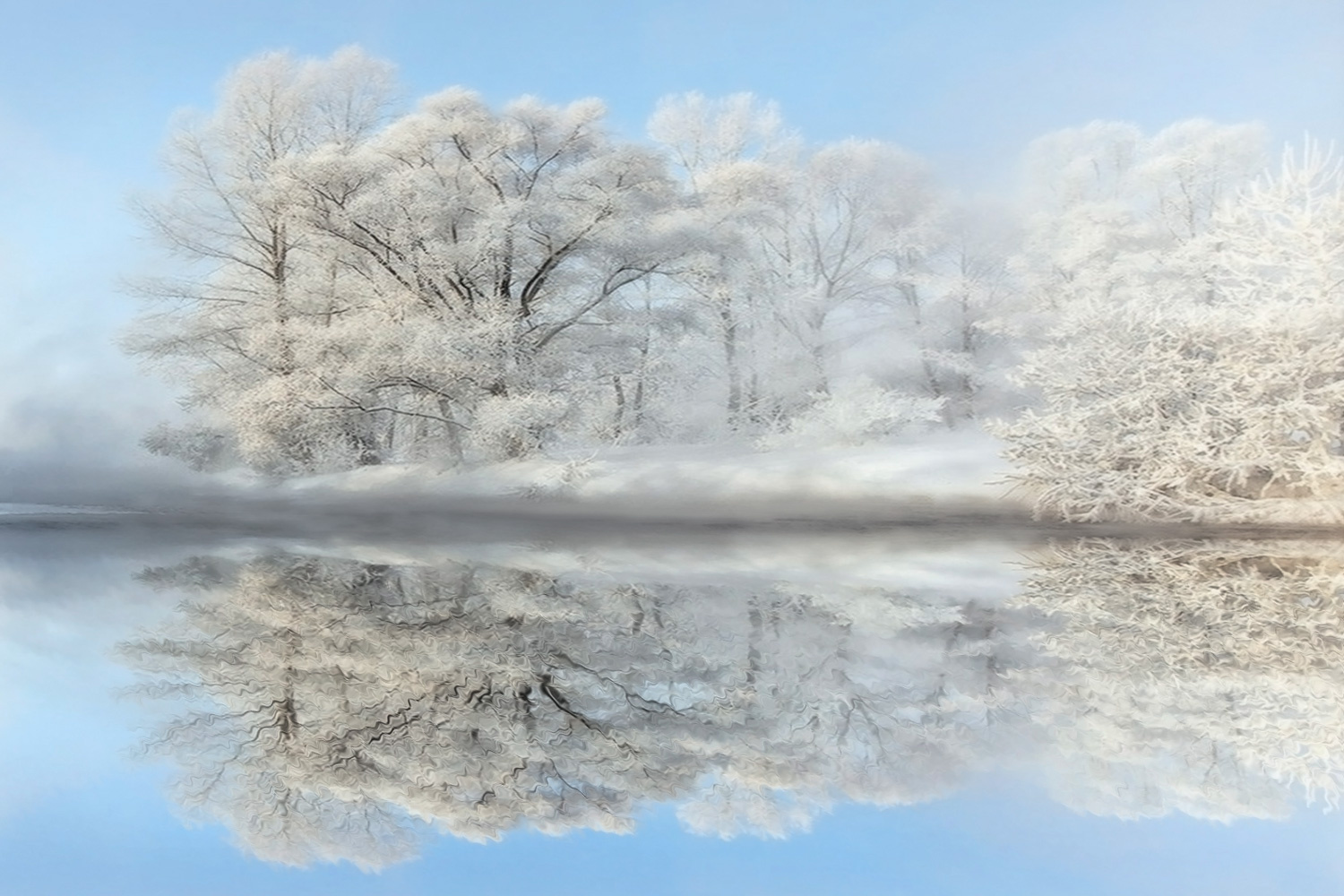 Предвкушение Зимы сибирь пейзаж серебррянный морозый день у водоема красивые места