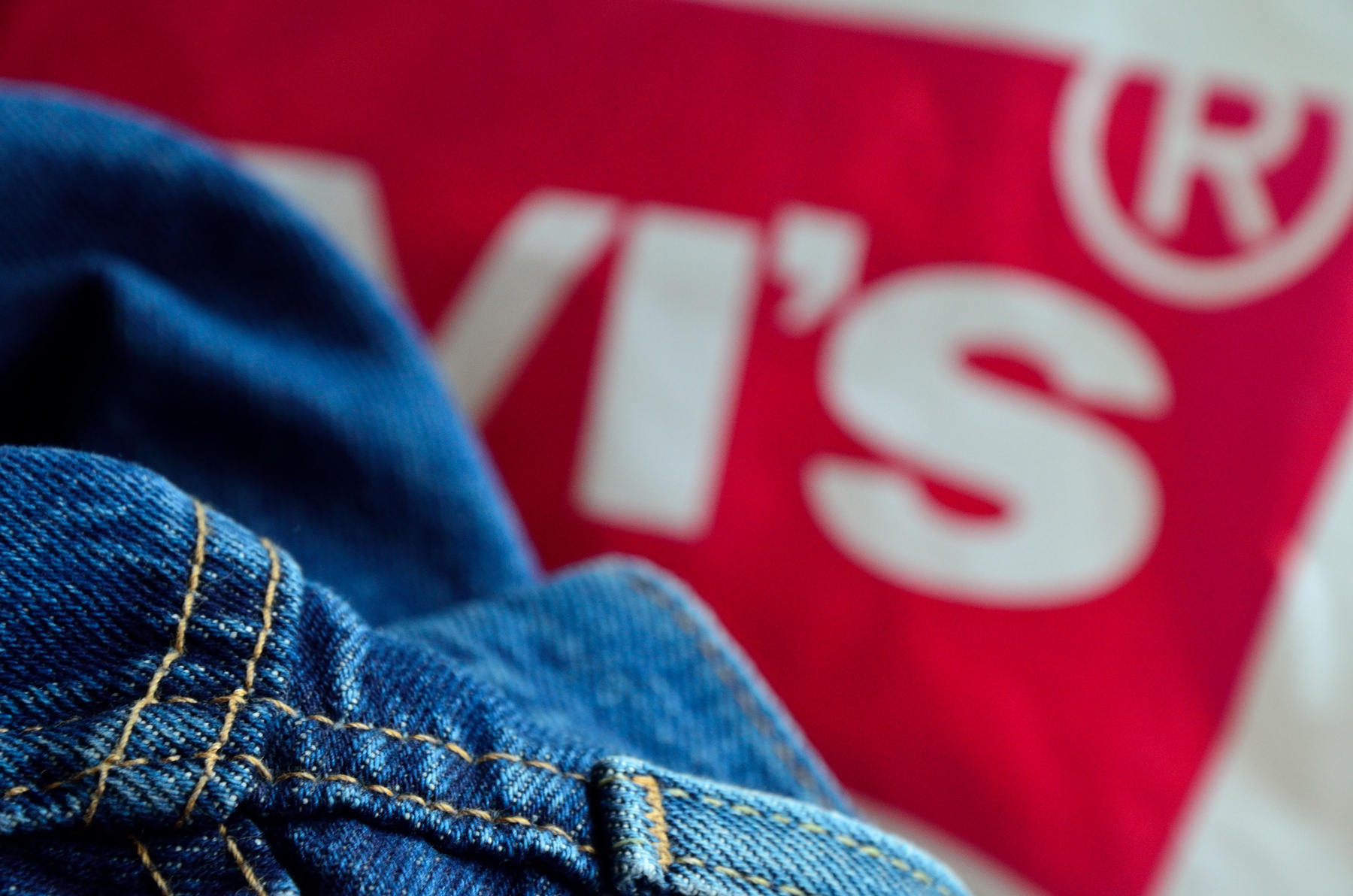 *** Шов Levi Strauss Co деним джинсы строчка Ливай Страусс энд Кампани