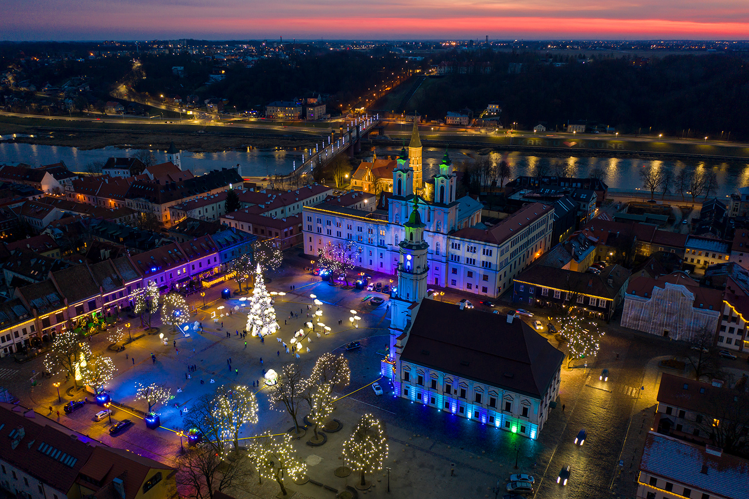 С Новым Годом Kaunas dji drone mavic2 pro aerial
