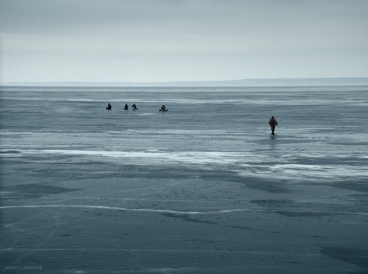 Последний лед лед река рыбак весна март андрейларионов