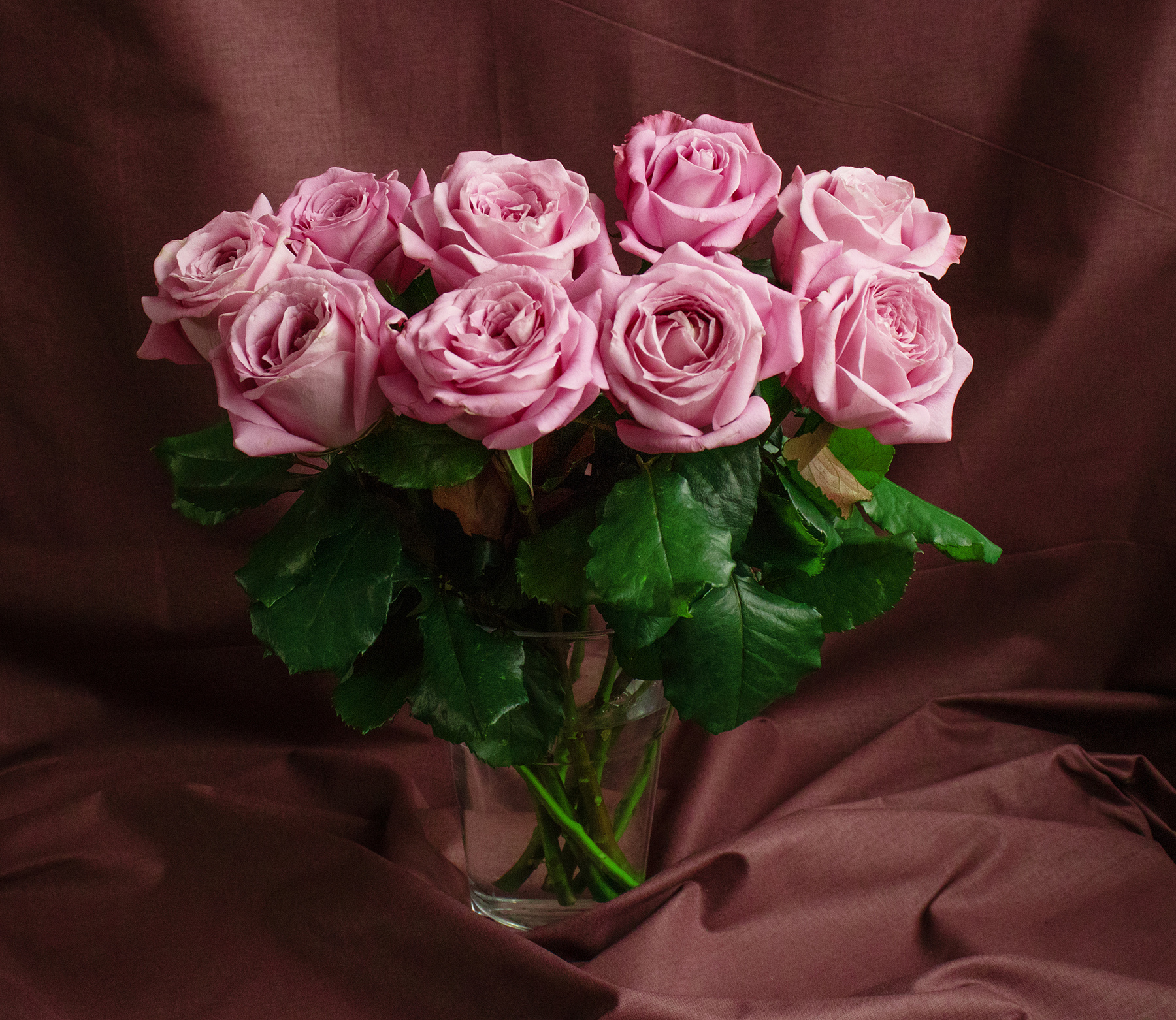 Розовые розы розы букет цветы натюрморт