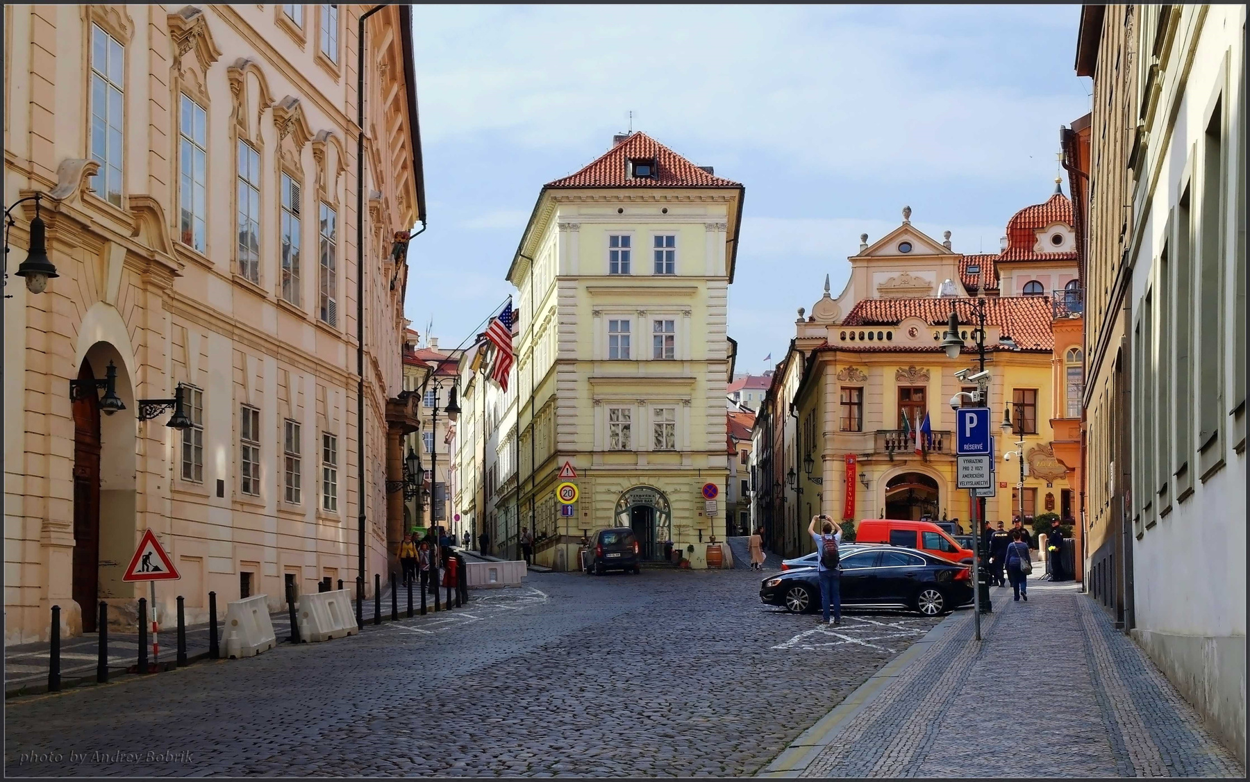 В Праге Чехия Прага Малострана улицы дома