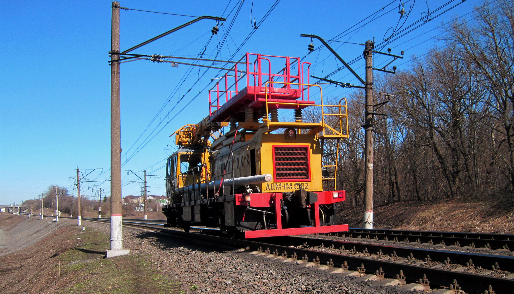 АДМ-1М - 982 АДМ-1М мотриса весна железная дорога