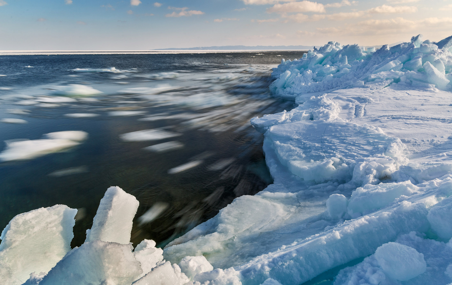 *** Сахалин море лед
