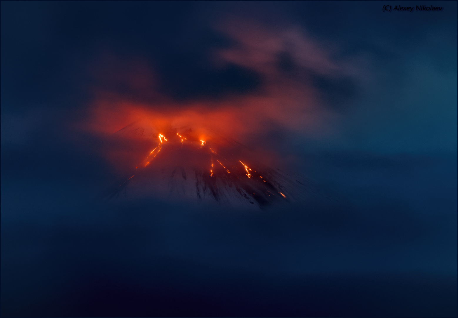 Камчатка, извержение Ключевского. 