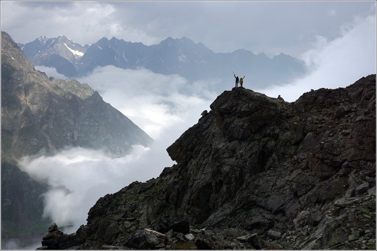 Чуть выше облаков Кавказ Безенги альпинизм горы