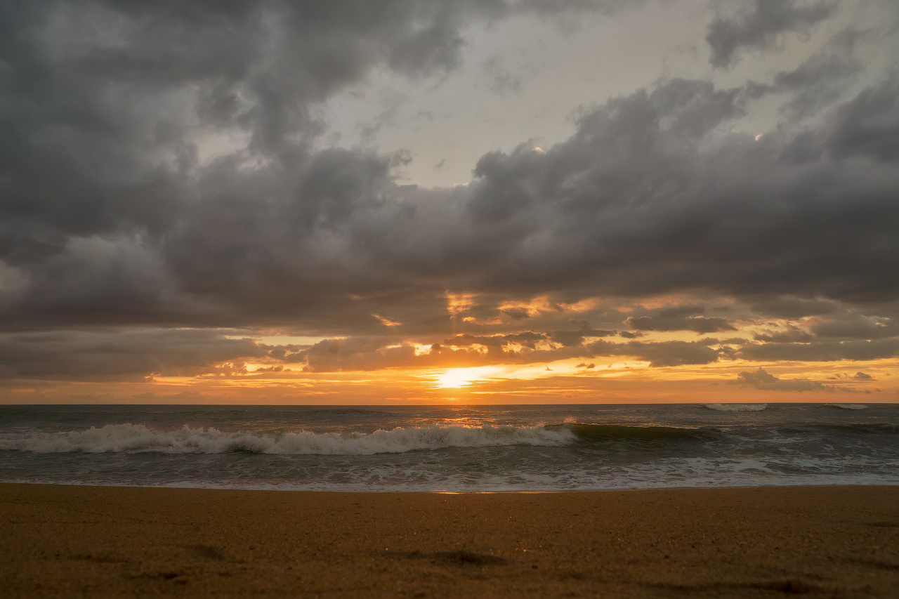 Закат в Индийском океане Шри Ланка Индийский Океан Закат