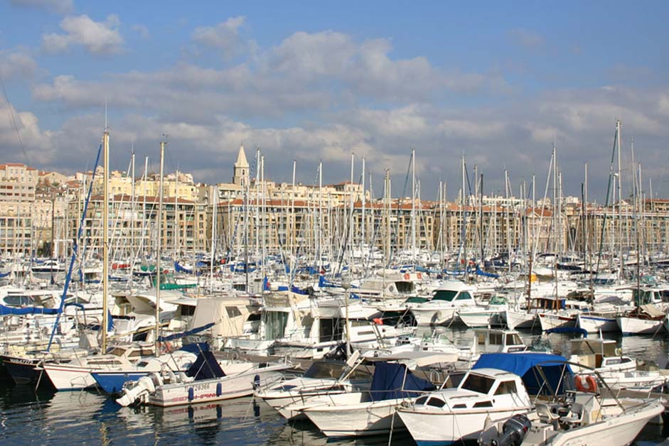 marseille - le vieux port марсель, старый порт, яхты