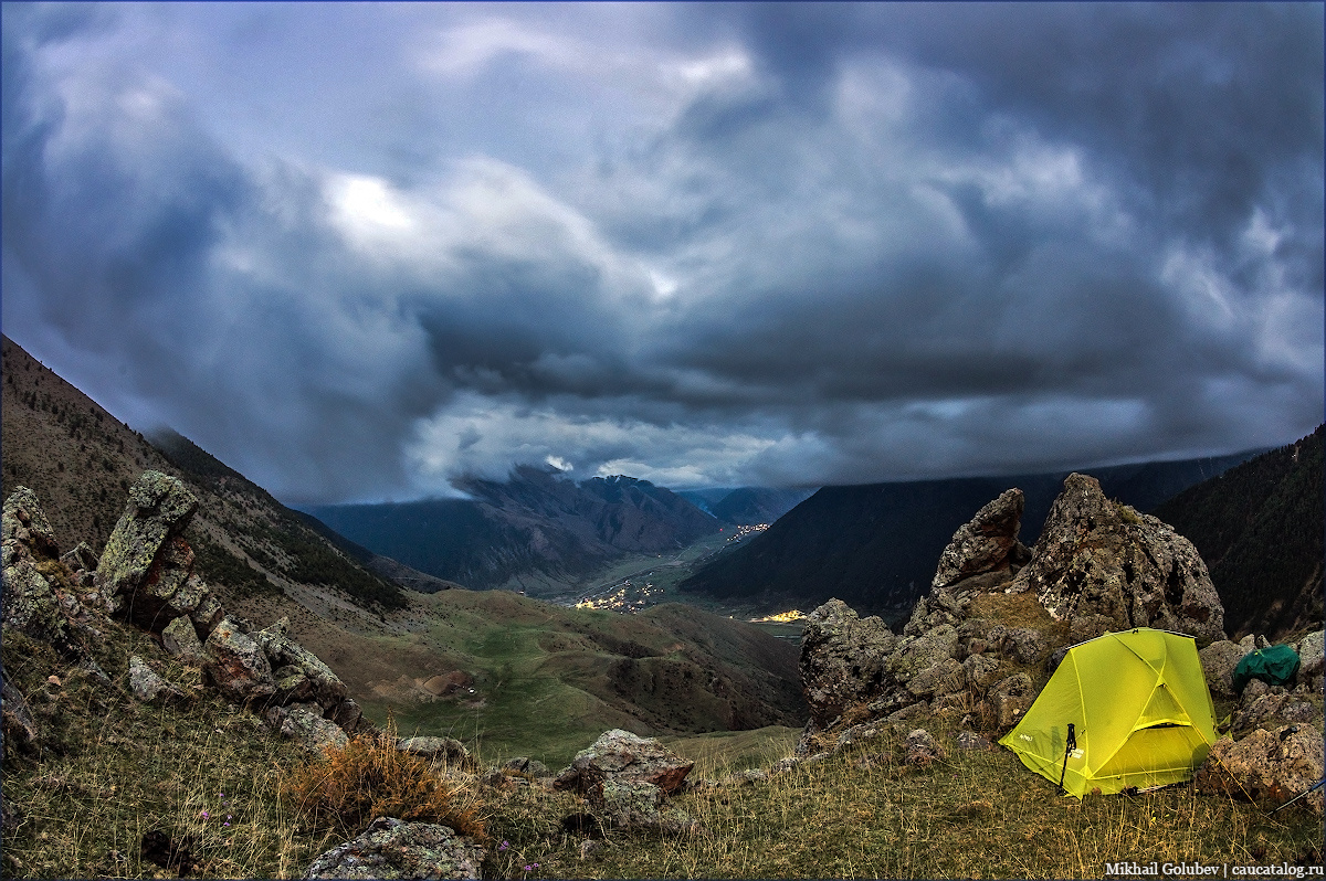 Ночёвка над Учкуланом #3 Кавказ горы