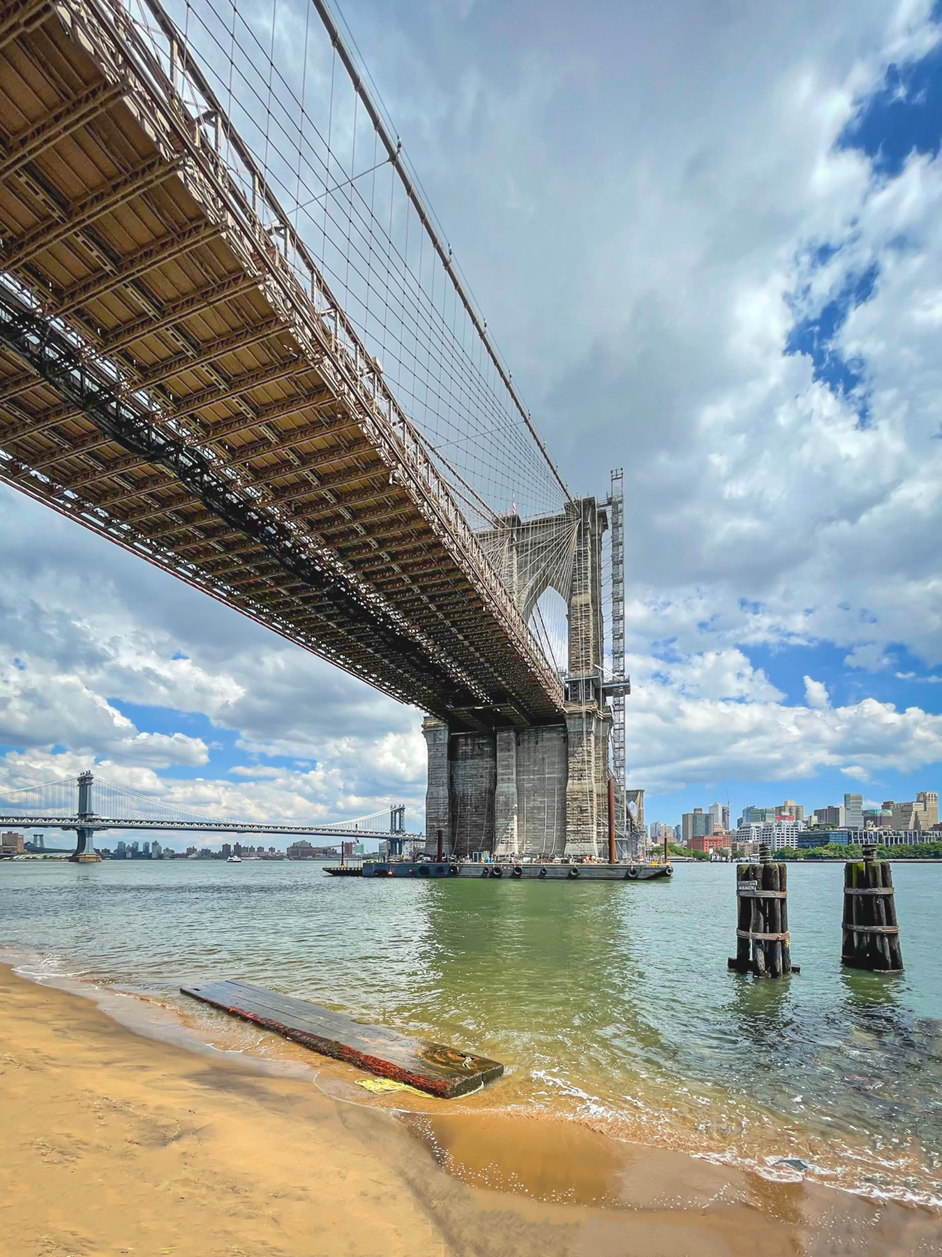 Мосты Нью-Йорка Манхэттен Нью-Йорк Бруклинский мост Манхэттенский Ист-ривер