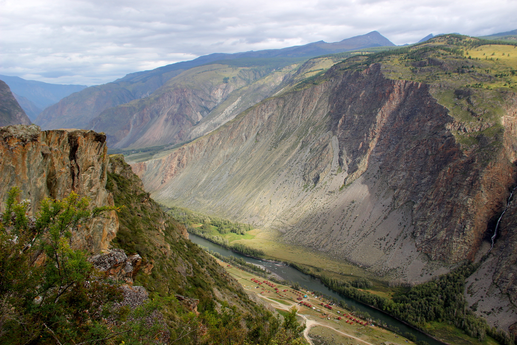 Вид с перевала Кату-ярык алтай