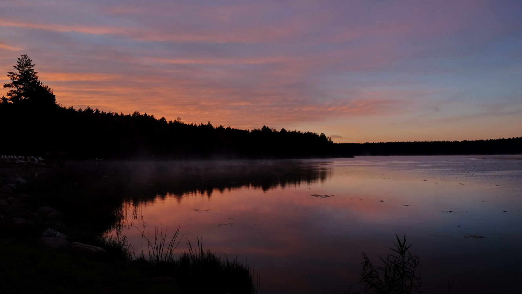 Рассвет на Плиссе (3) природа озеро