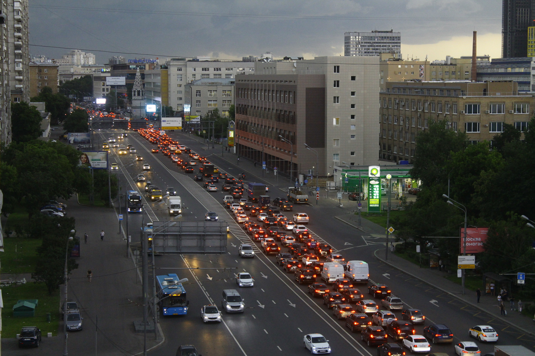 Вид на Бутырскую улицу Москва