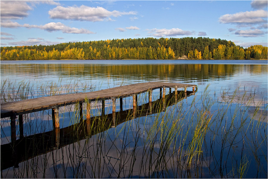 * * * озеро Шуйская Чупа Карелия осень