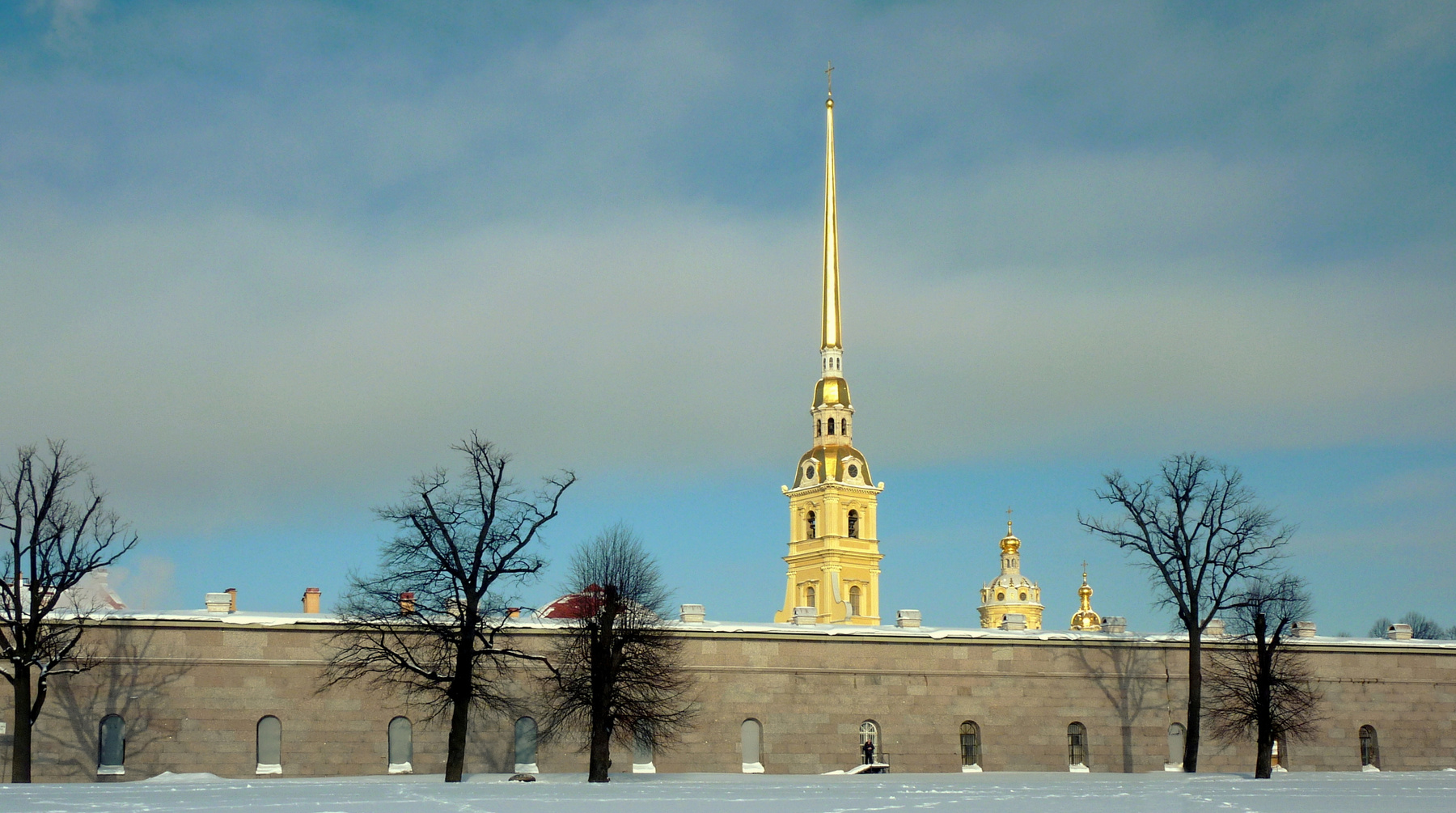 Символ города Санкт-Петербург Петропавловская крепость зима