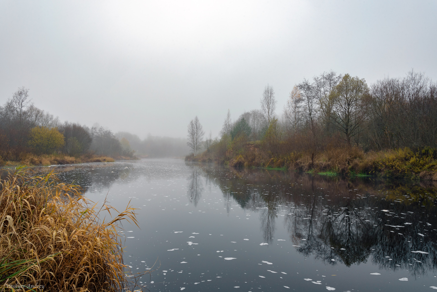 Осень на реке Тосна осень река природа пейзаж отражение
