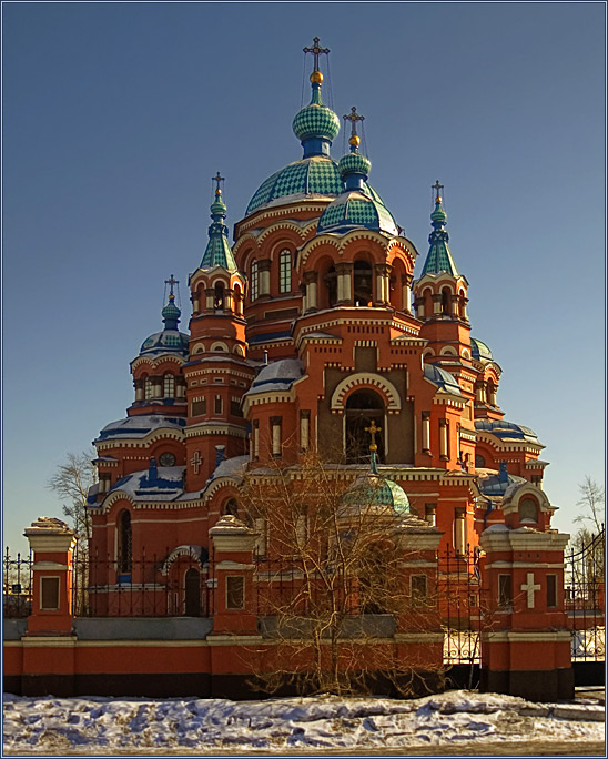 Иркутск. Казанская церковь город Иркутск церковь небо