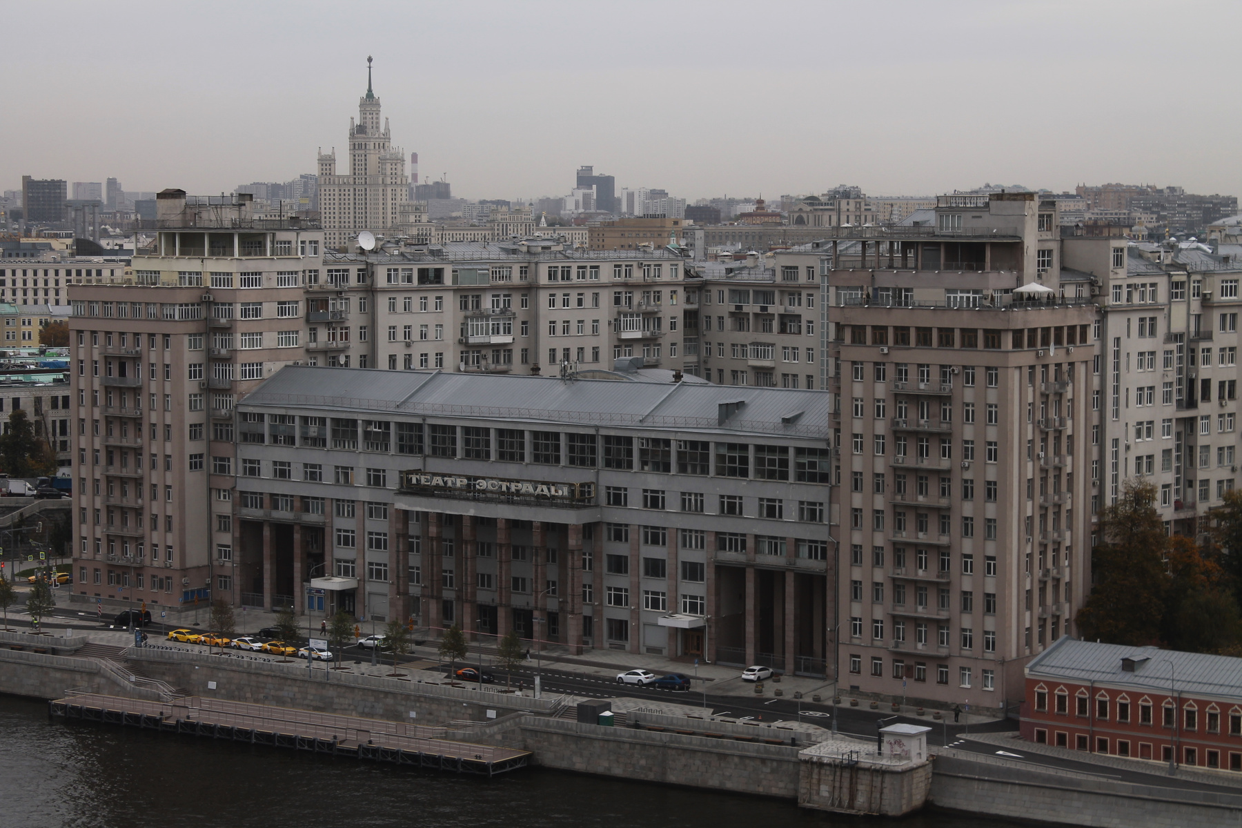 Вид на Москву с Храма Христа Спасителя Москва