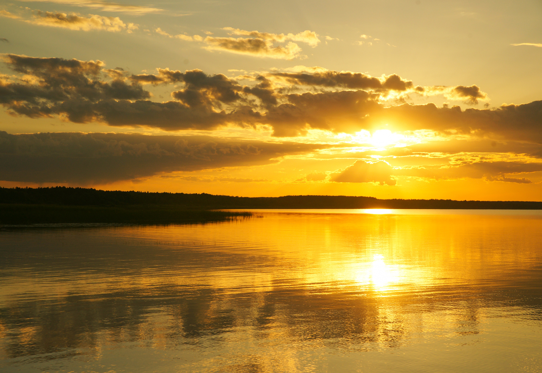Закат на Плещеевом озере Плещеево озеро закат