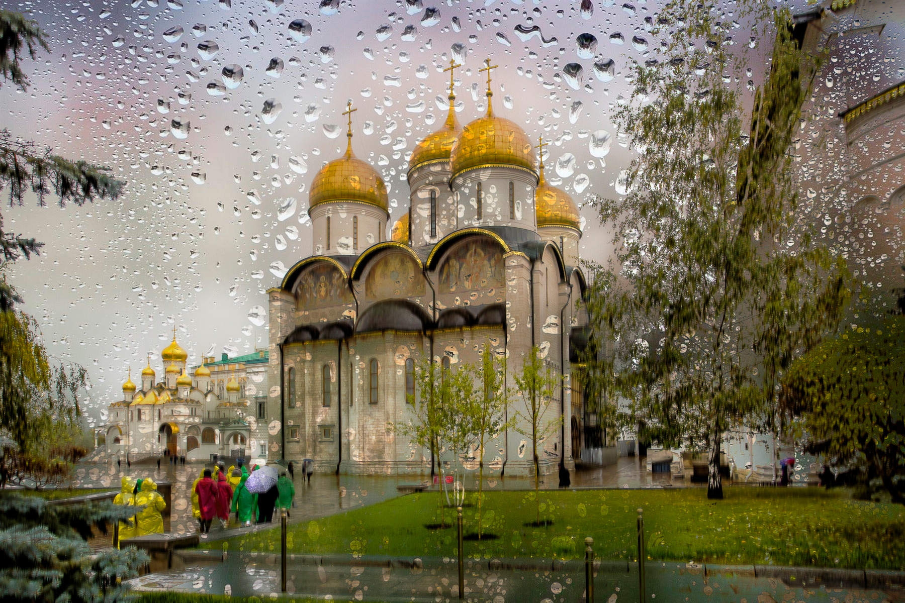Дождливый день в Кремле 