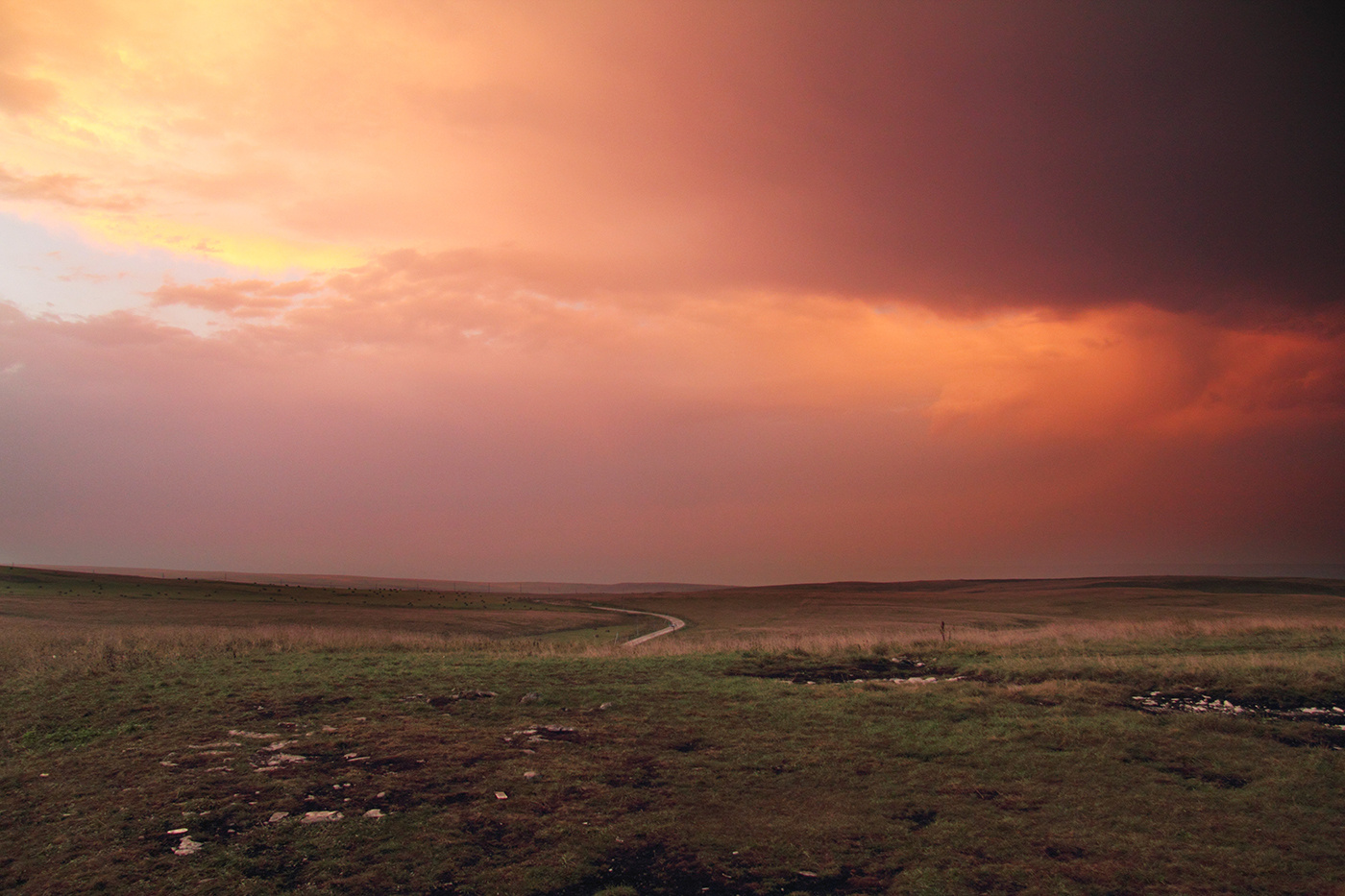 Закат на плато Шаджатмаз закат горы природа