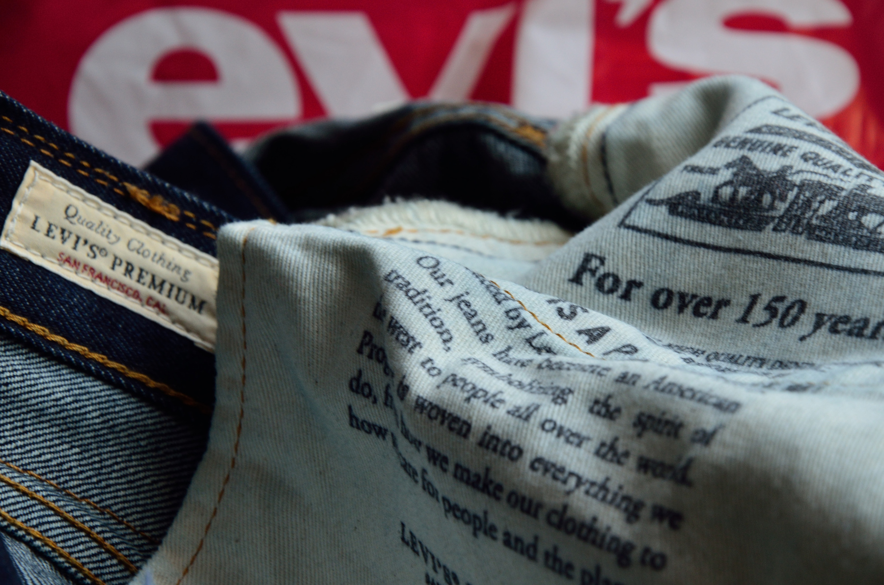 *** Деним Ливай Страусс энд Кампани Levi Strauss Co строчка шов