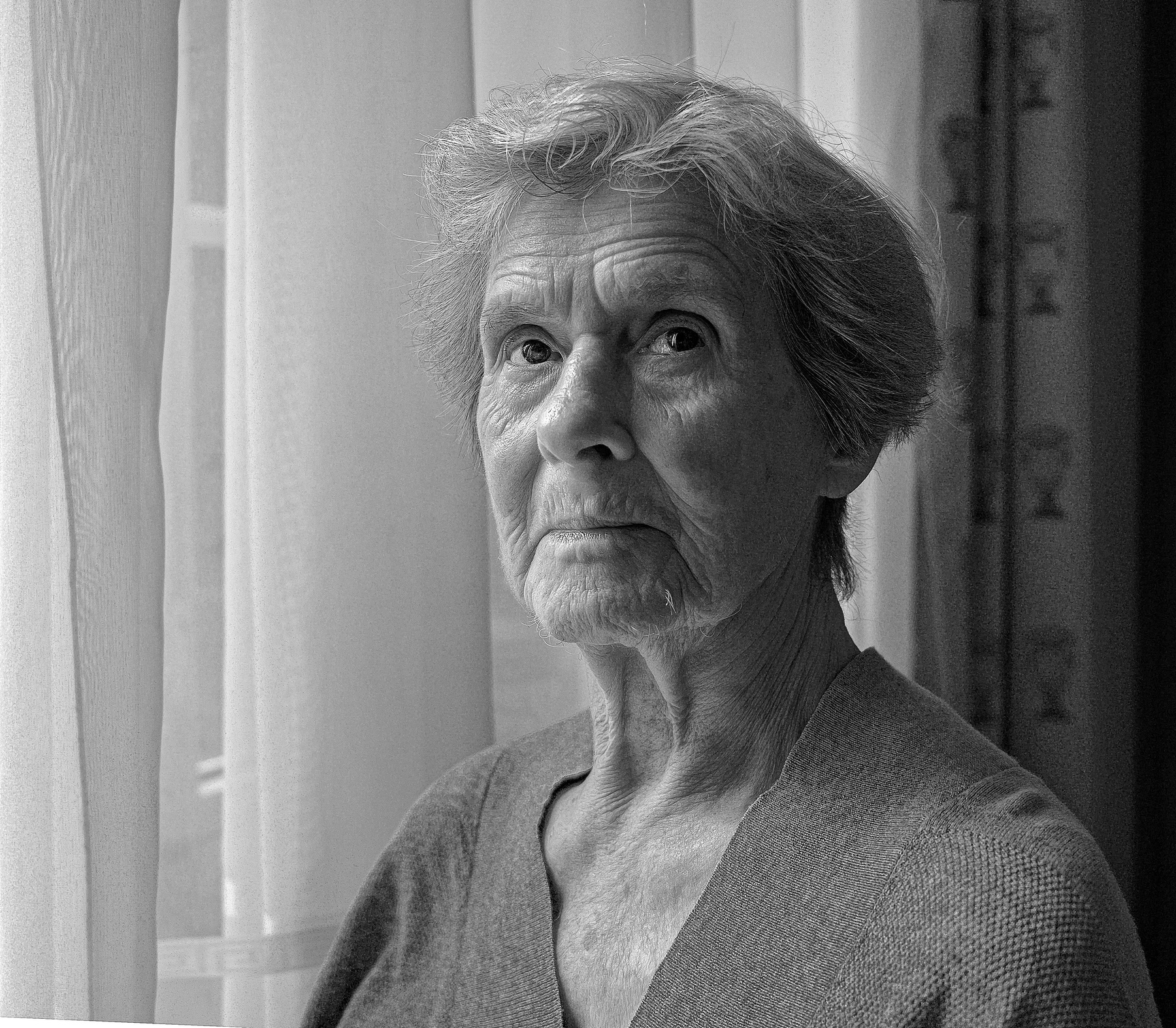 *Портрет пожилой женщины 91 год Портрет монохром пожилая женщина