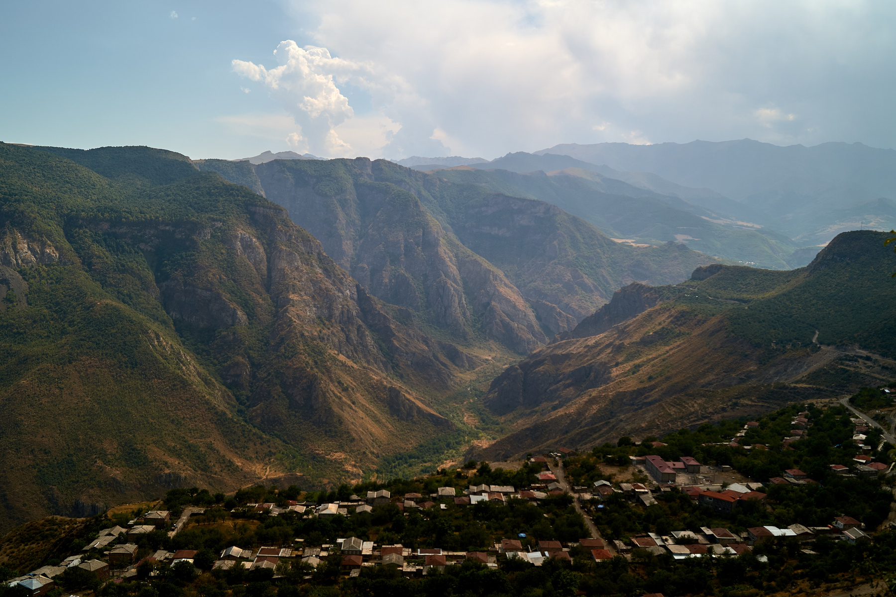 Алидзор Армения Пейзаж Горы Облака Путешествие Travel Landscape Armenia Mountains