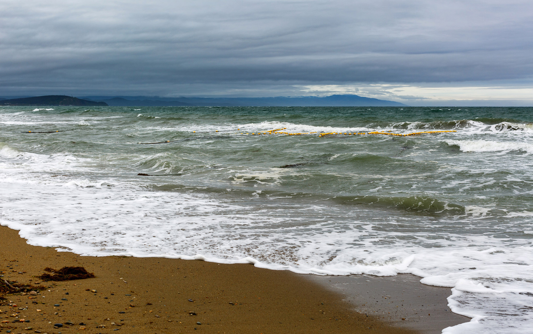 Непогода... Сахалин море ветер циклон
