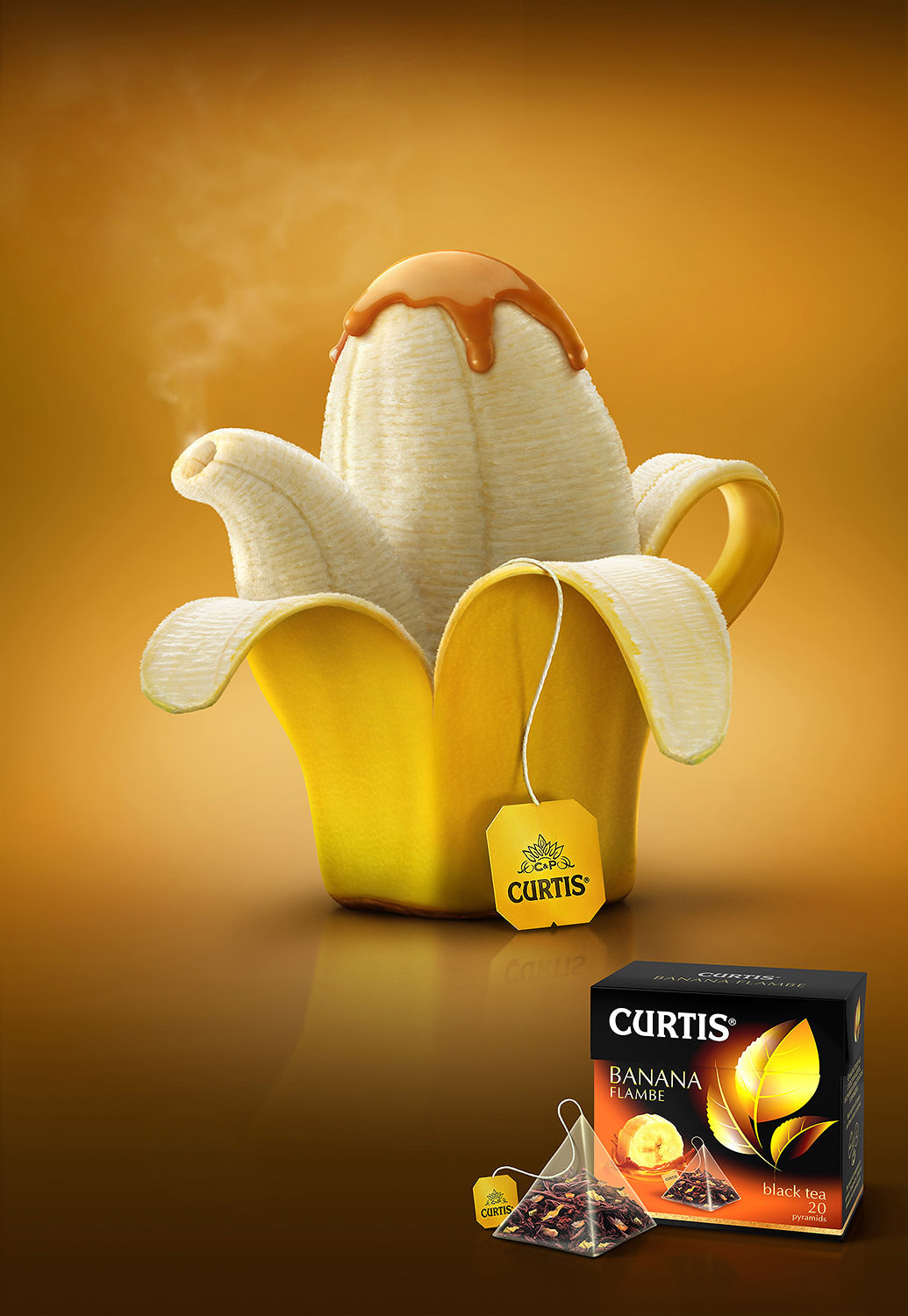 Curtis2 чай банан реклама