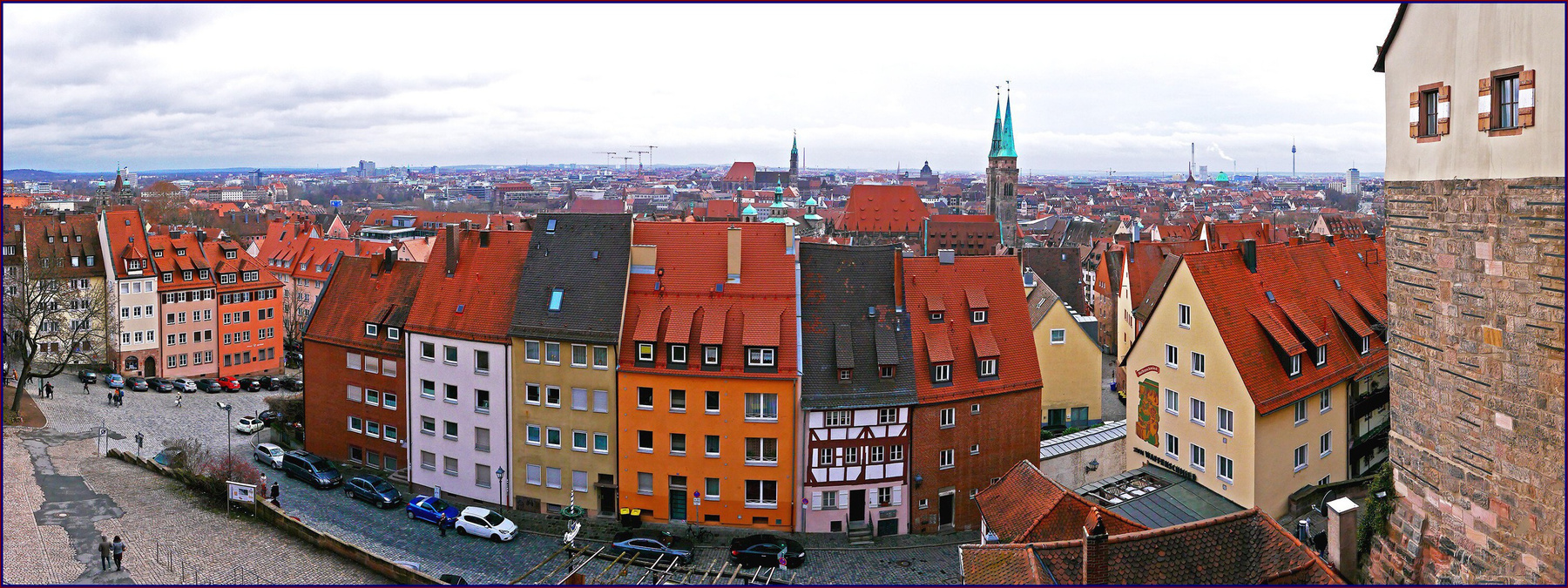 Панорама старого города Нюрнберг