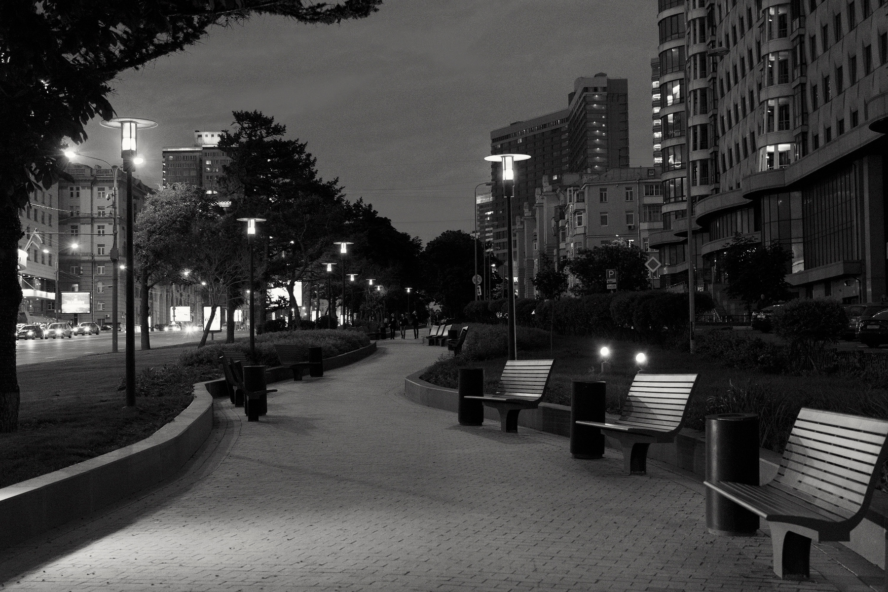 Ночной парк арбат парк ночь