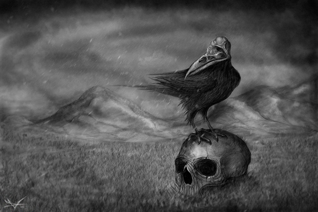 The Bird of Destruction арт графика сюрреализм art surreal mind fac e 2d photoshop digitalart