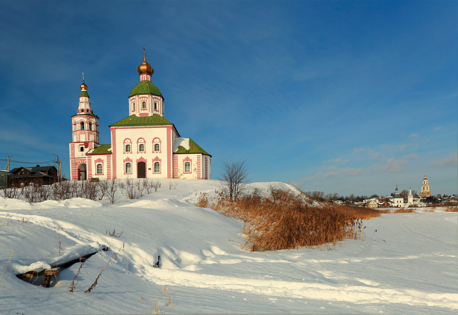 Зимний день в Суздале Суздаль Ильинская церковь