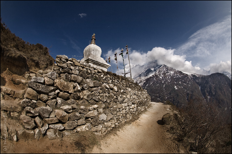 Все дороги ведут к храму Непал Гималаи